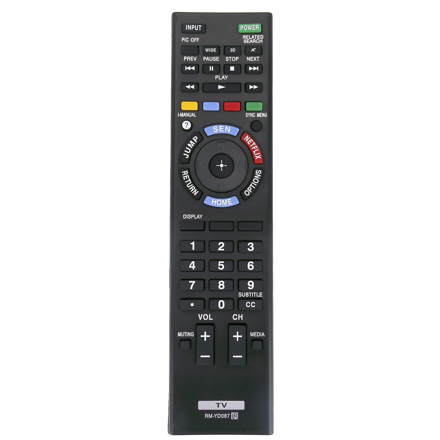 Amazon.com: RM-YD087 RMYD087 Remote Control fit for Sony 3D Bravia